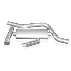 Chevrolet Trailblazer Performance Exhaust - Stainless Works - Cat Back Single Chambered Turbo Muffler - Polished - `06-`09
